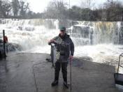 Tommy Colgan with a 7lb fly caught fish