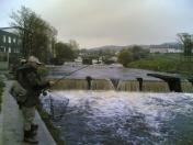 John Doherty plays a salmon on the fly!