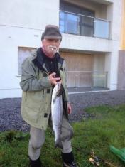 Our Friend Jean Loup Rosso from Switzerland with a fine 8lb Springer! An unforgettable moment of happiness :)